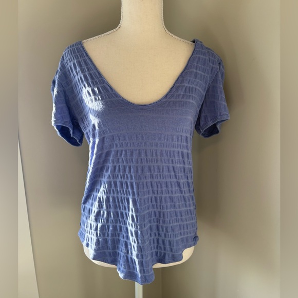 We The Free Free People Sugar Cube Ruched Top – Size Large (NWT) - Picture 2 of 10